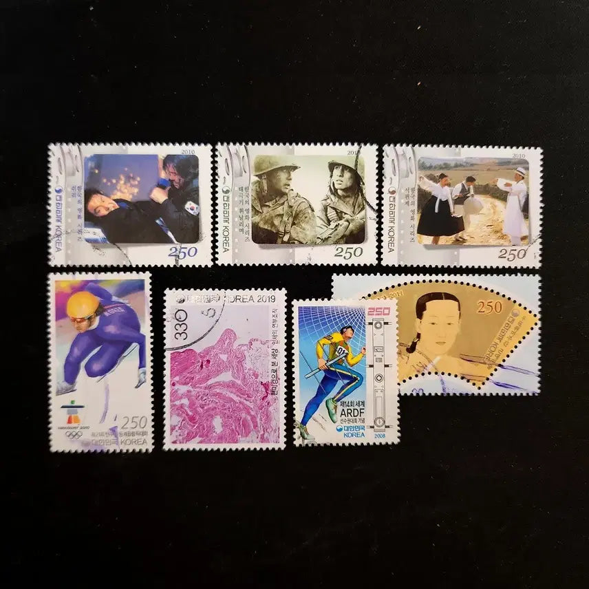 [BUNJANG] 2010s Set of 7 Used Commemorative Stamps / 2010년대 7종 사용제 기념우표