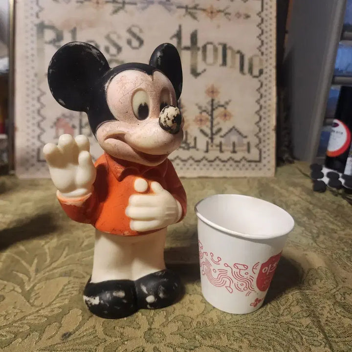 [BUNJANG] Vintage 1978 Mickey Mouse Rubber Figurine / USA 1978년 빈티지 