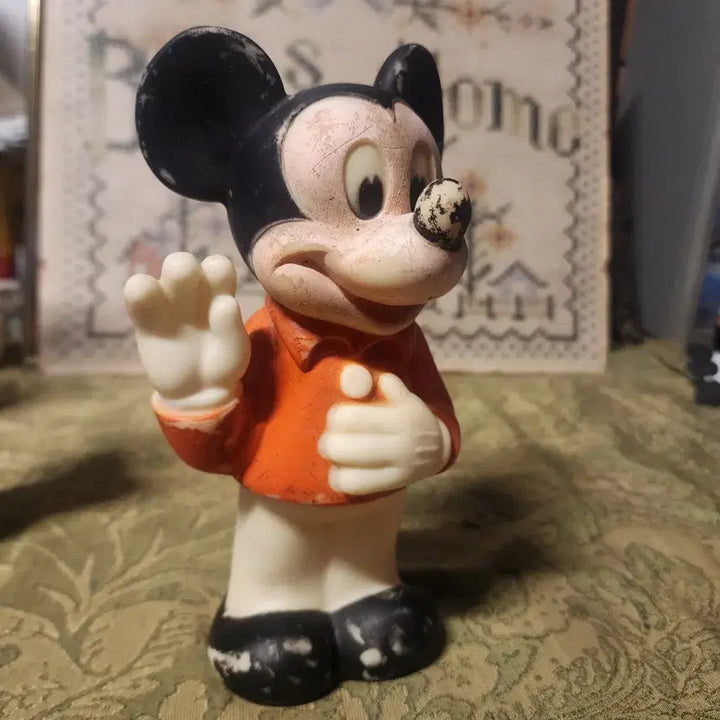 [BUNJANG] Vintage 1978 Mickey Mouse Rubber Figurine / USA 1978년 빈티지 