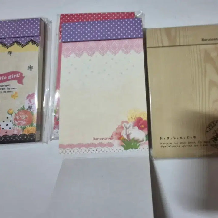 [BUNJANG] Barunson Natural Tear-off Notebook / 고전문구 바른손 네츄럴 절취수첩