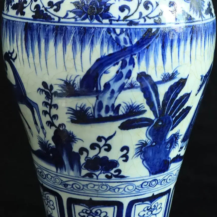 [BUNJANG] Blue and White Porcelain Figure Vase / 중국 도자기 청화 인물도 매병