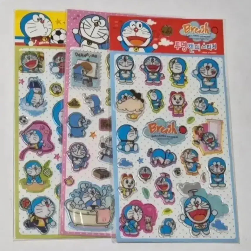 [BUNJANG] Classic Doraemon Transparent Sticker / 고전 도라에몽 투명 스티커
