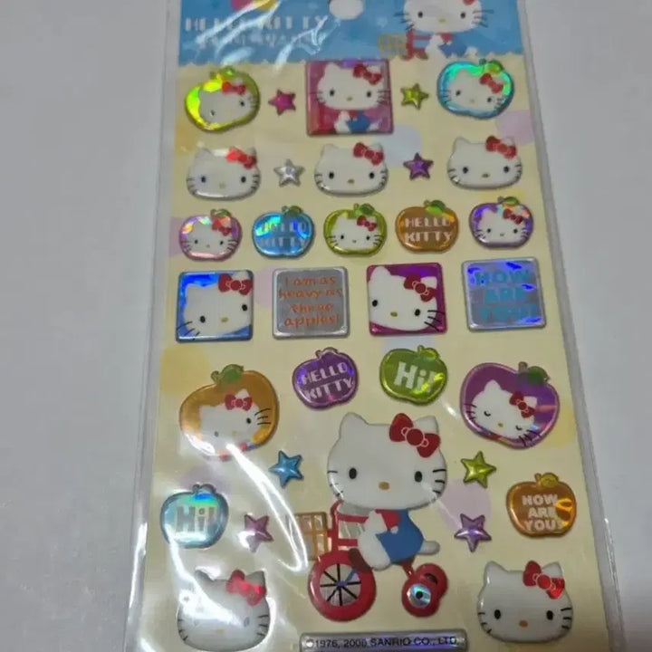 [BUNJANG] Hello Kitty Metal Sticker / 고전문구 헬로키티 메탈 스티커