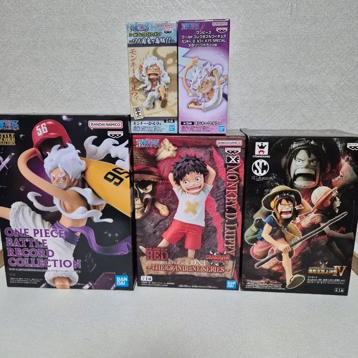 [BUNJANG] One Piece Luffy 5-Figure Bundle Set / 원피스 피규어 루피 5종 일괄
