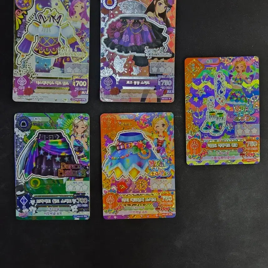[BUNJANG] Aikatsu! Card Set (Luna, Bora, Heena, Rin) / 아이엠스타 아이카츠 한판 카드 프레 조각 루나 보라 희나 린