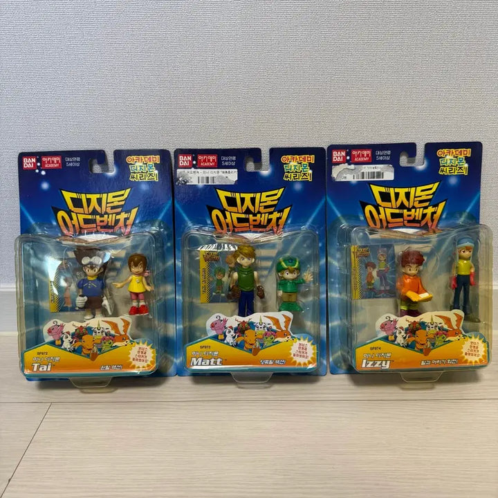 [BUNJANG] Digimon Adventure Mini Figure 3 Set / 디지몬 어드벤처 미니 피규어 3종 세트