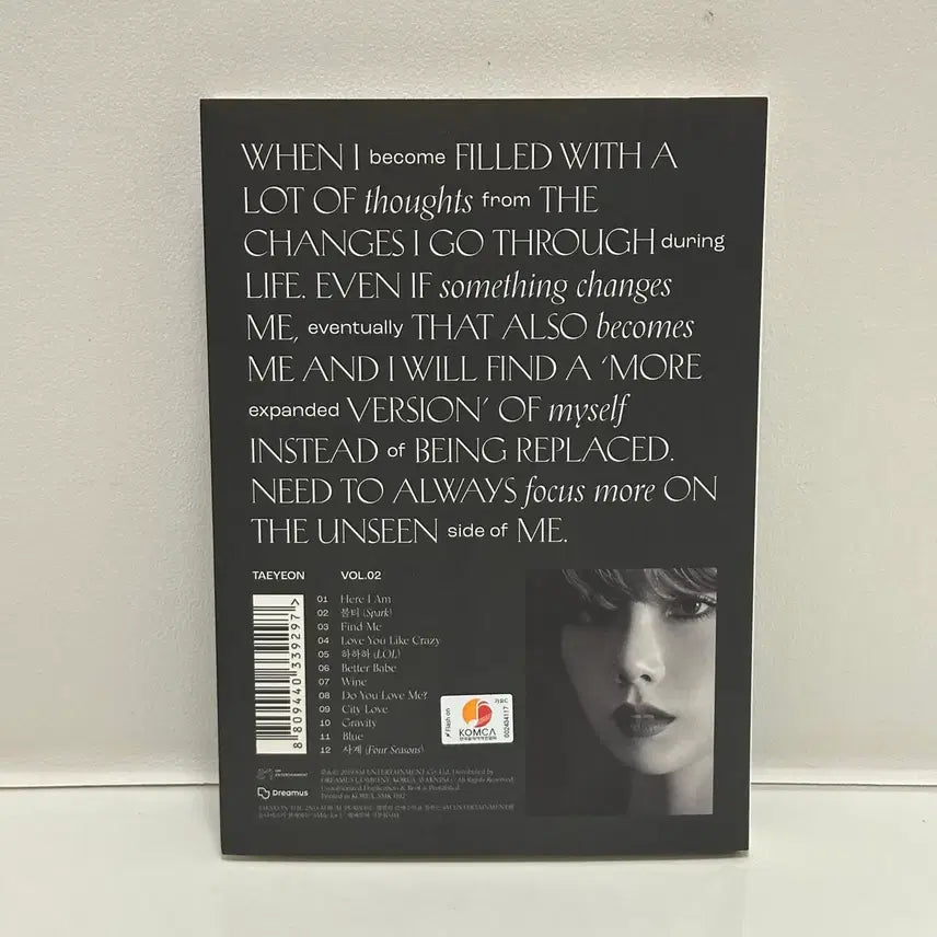 [BUNJANG] Taeyeon Purpose White Version Album + Photocard / 태연 purpose 화이트 버전 앨범 + 포카