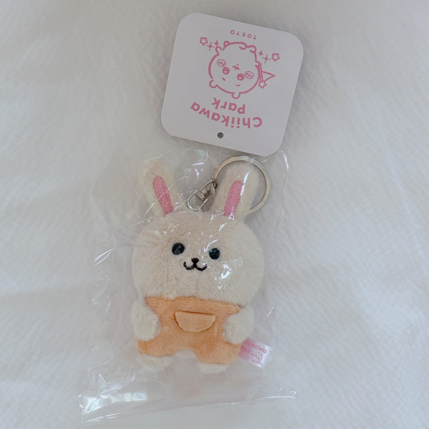 [BUNJANG] Chiikawa Park Authentic Usagi Mini Mascot Doll Keychain / [미개봉] 치이카와 파크 정품 무슨 바니안 우사기 난토카 실바니안 미니 마스코트 인형 키링 하치와레 랏코 모몽가 쿠리만쥬