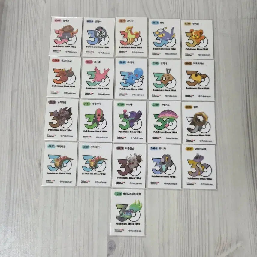 [BUNJANG] Pokemon 30th Anniversary Sticker Collection (1013 Types) / 포켓몬띠부씰 30주년띠부씰 1013종씰 신상씰 로고씰