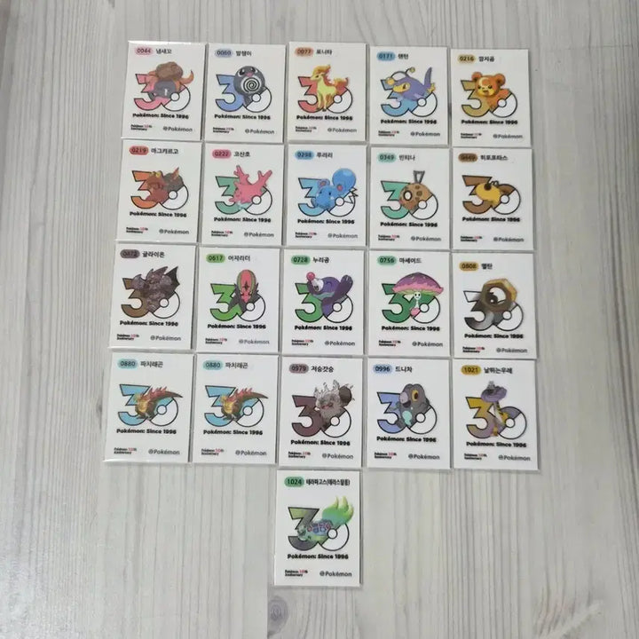 [BUNJANG] Pokemon 30th Anniversary Sticker Collection (1013 Types) / 포켓몬띠부씰 30주년띠부씰 1013종씰 신상씰 로고씰