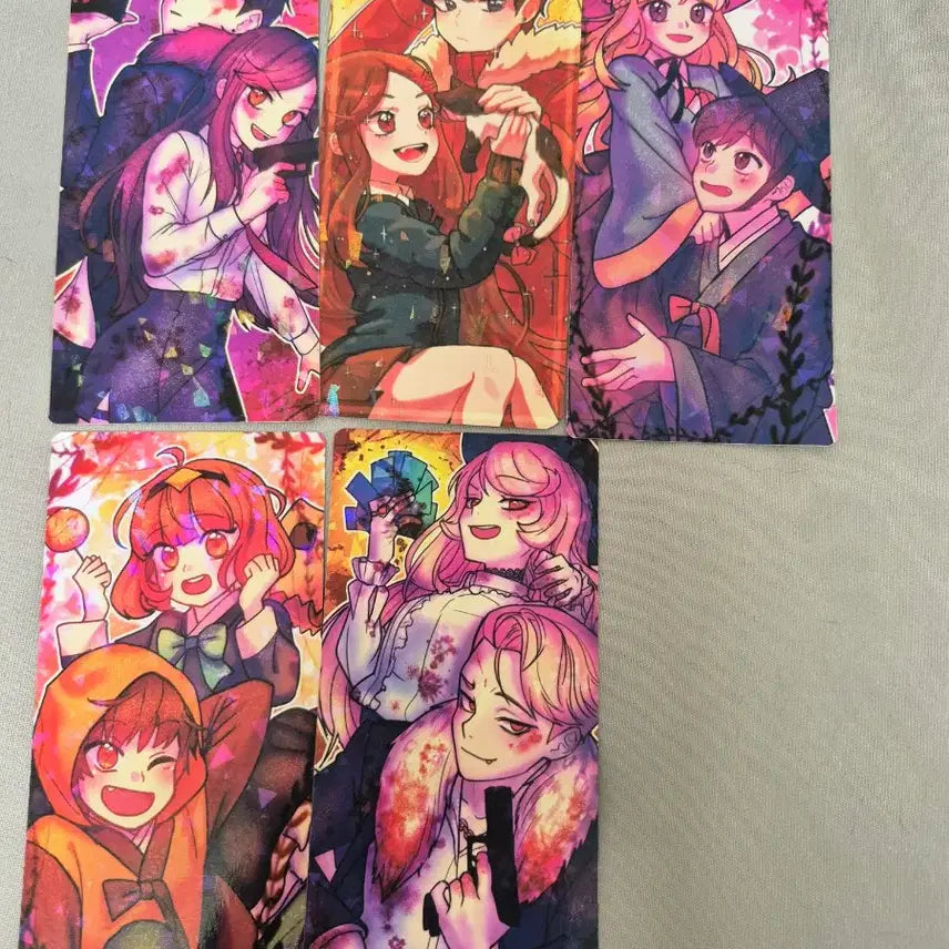 [BUNJANG] Zombie High Hologram Couple Card Set 5 Types / 좀비고 비공굿 홀로그램 커플 카드택 5종(준호예슬,동진유리,준형현지,조남매)