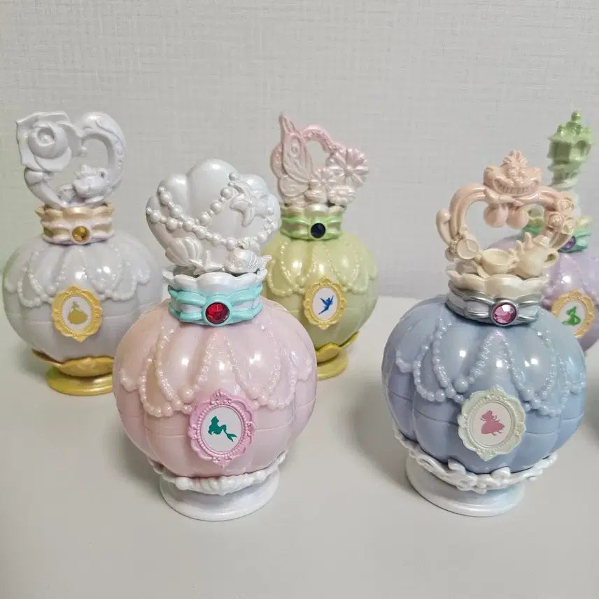[BUNJANG] Disney Princess Perfume Jewelry Case Set / 디즈니프린세스 퍼퓸 쥬얼리 케이스 6종 판매합니다