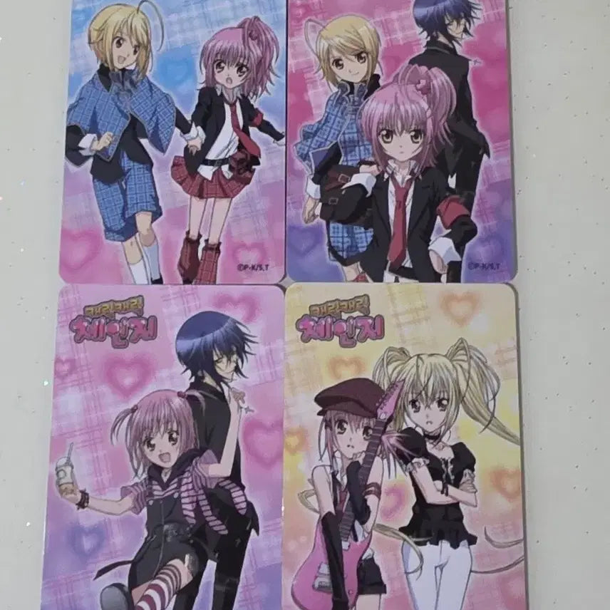 [BUNJANG] Shugo Chara! Pop Up Parade Photocard Bundle Set / [일괄]캐릭캐릭체인지 캐캐체 팝퍼블 포토카드 포카 4종