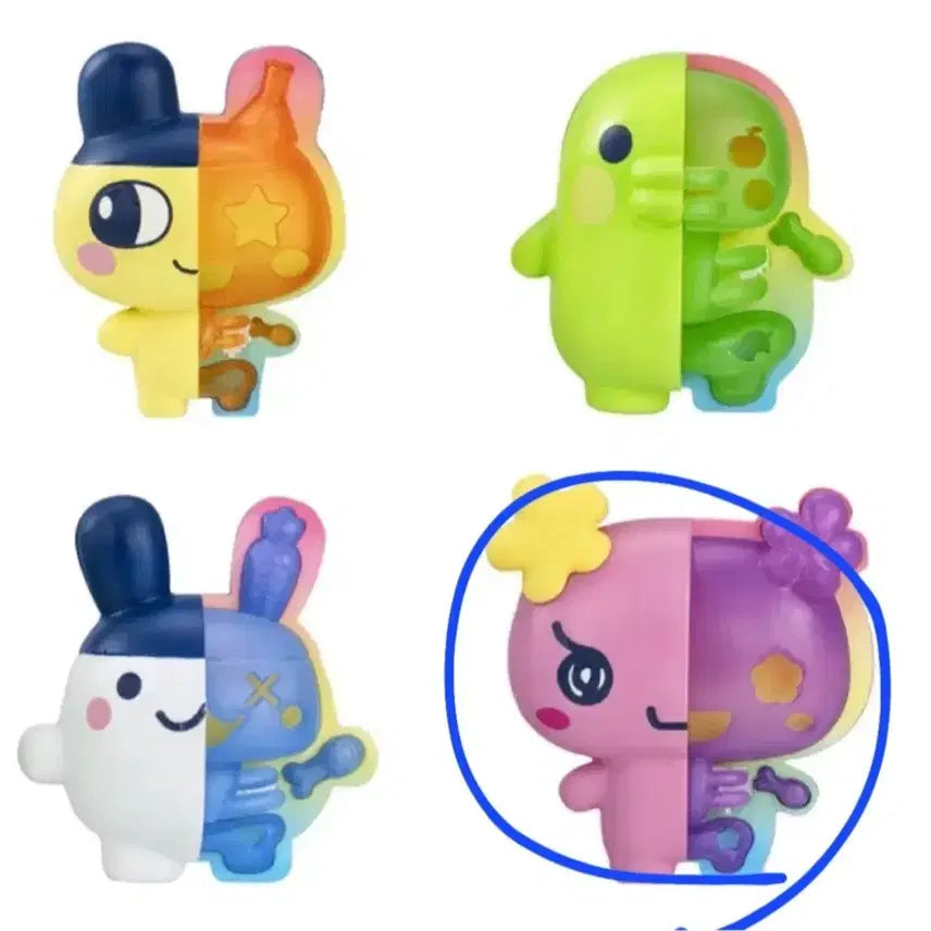 [BUNJANG] Tamagotchi Skeleton Flower Watch Figure Gacha / 다마고치 스켈레톤 플라워치 피규어 가챠