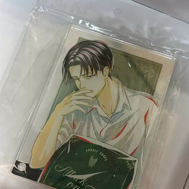 [BUNJANG] Attack on Titan Levi Resting Double Panel Acrylic / [미개봉] 진격의거인 리바이 휴식 더블패널 아크릴