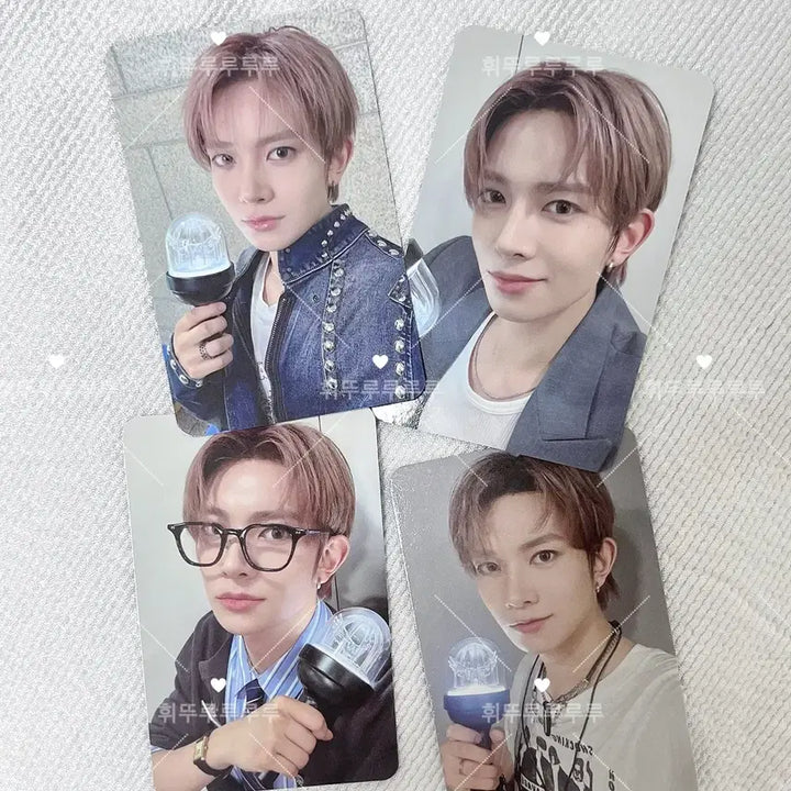 [BUNJANG] EVAN Light Stick Photocard Bundle Set / 에반 응원봉 포카 4장 1세트 일괄 양도
