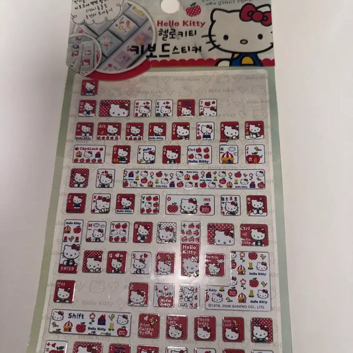 [BUNJANG] Hello Kitty Classic Keyboard Stickers / 헬로키티 고전 키보드 스티커