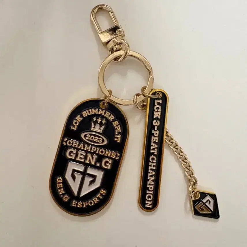 [BUNJANG] Gen.G 2023 Three-peat Championship Keyring / 젠지 2023 쓰리핏 우승 키링