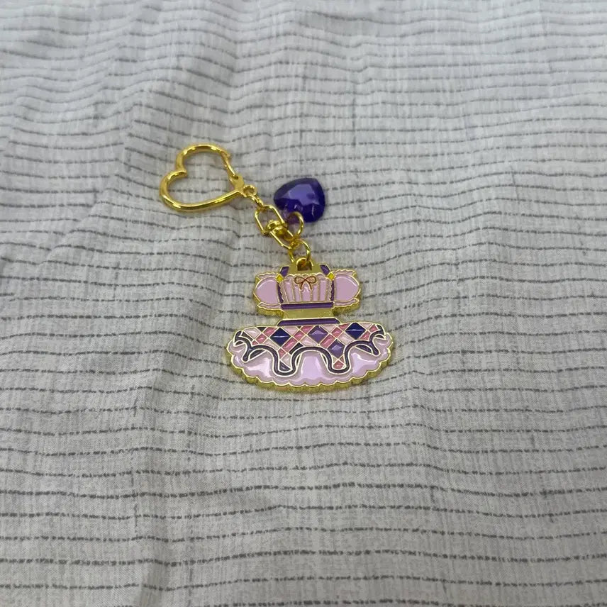 [BUNJANG] Aikatsu! School Look Keyring Ran (Purple Stage) / 아이엠스타 아이카츠 스쿨룩 키링 란 보라 퍼플 스테이지