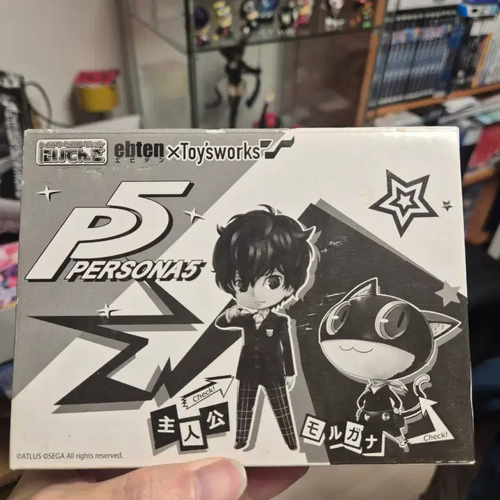 [BUNJANG] Persona 5 Joker &amp; Mona Figure Set with Acrylic Case / 페르소나 5 피규어 조커 모나 세가 &amp; 토이웍스 &amp; 아크릴 상자