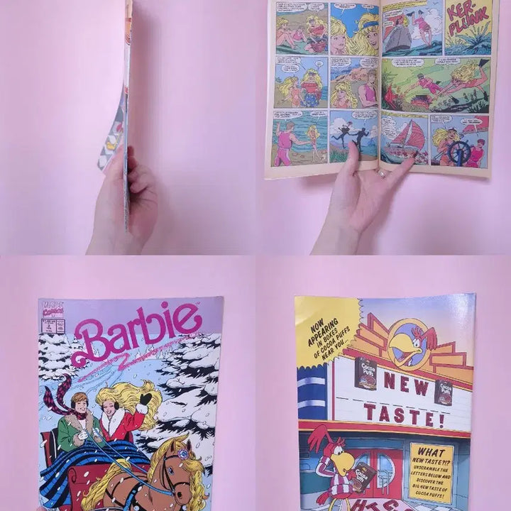 [BUNJANG] Vintage Barbie Comics Collection (10 issues) + Beethoven &amp; Aladdin Comics / 빈티지 잡지 - 바비 코믹스 8권 + 베토벤, 알라딘 잡지