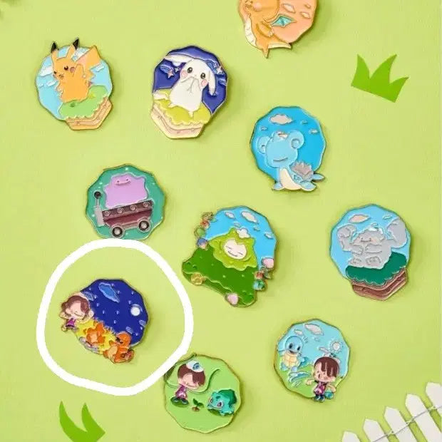 [BUNJANG] Pokemon Pocopia Campfire Night Metal Badge (Sealed) / [미개봉] 포켓몬 가챠 > 포코피아 파이리와의 캠프파이어 나잇 메탈 뱃지