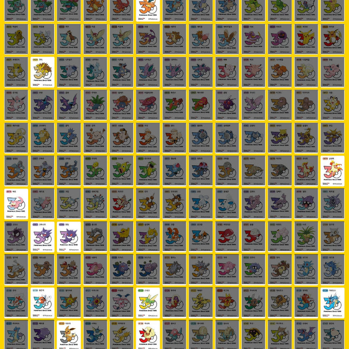 [BUNJANG] Pokemon 1013 Logo Ttibu Seal / 구매] 포켓몬 1013 로고 띠부씰
