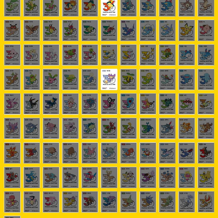 [BUNJANG] Pokemon 1013 Logo Ttibu Seal / 구매] 포켓몬 1013 로고 띠부씰