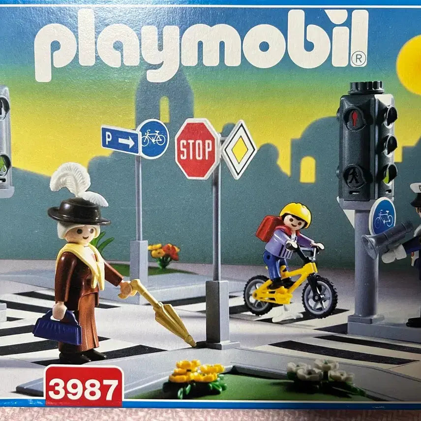 [BUNJANG] Playmobil 3987 Traffic Light Safety Play Set / 플레이모빌 3987 신호등 교통 안전 놀이 세트