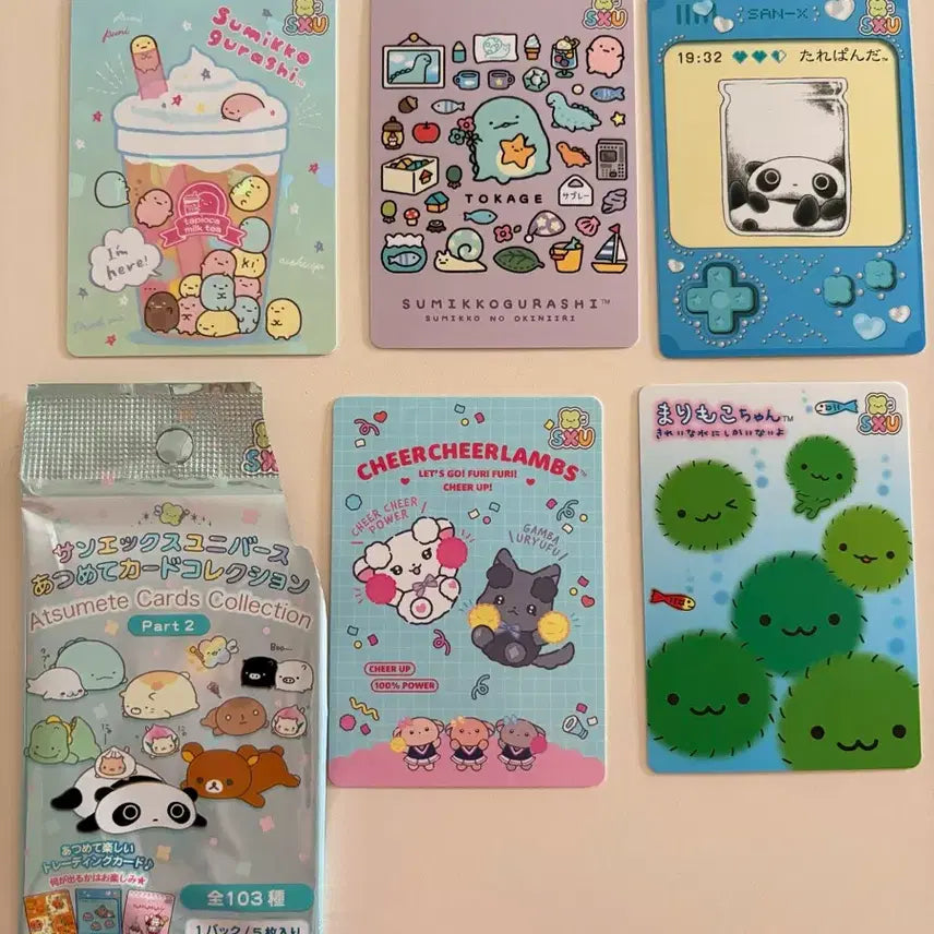 [BUNJANG] San-X Rilakkuma Universe Collection Bundle Set (Marimo, Tarepanda, Sumikko Gurashi, etc.) / (일괄)산엑스 리락쿠마 유니버스 컬렉션 카드 마리모, 타래팬더, 스밋코구라시 등