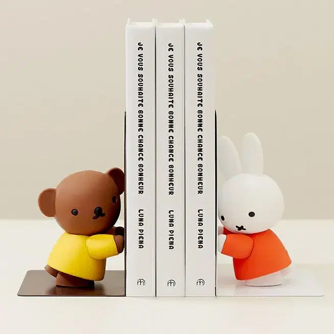 [BUNJANG] Miffy &amp; Boris Limited Edition Figurine Bookends / 미피,보리스,한정굿즈,피규어 북엔드,새제품