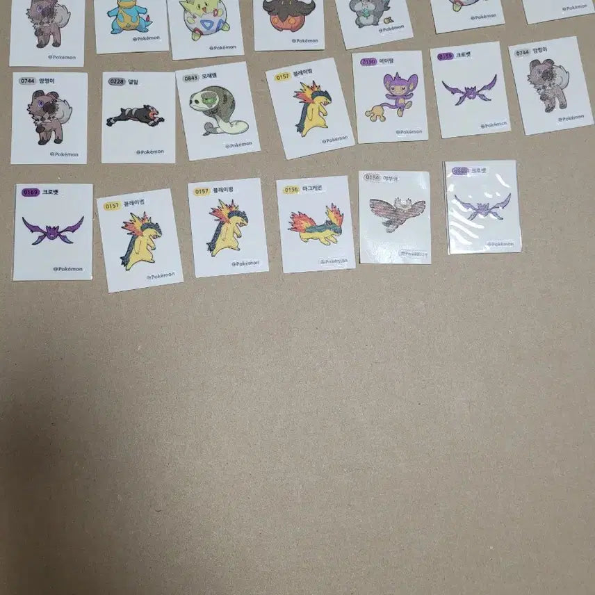 [BUNJANG] Pokemon Stickers Season 1, 3, 4, 5 / 포켓몬 시즌1  시즌3  시즌4  시즌5  띠부 판매교환