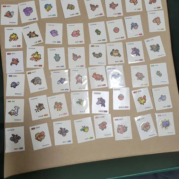 [BUNJANG] Pokemon Pixel Ddebu Sticker Bundle / 포켓몬 픽셀띠부 판매 교환