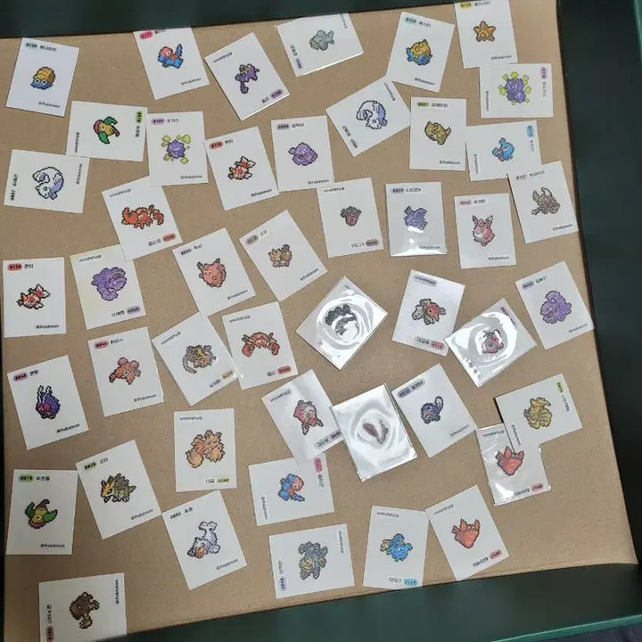 [BUNJANG] Pokemon Pixel Ddebu Sticker Bundle / 포켓몬 픽셀띠부 판매 교환