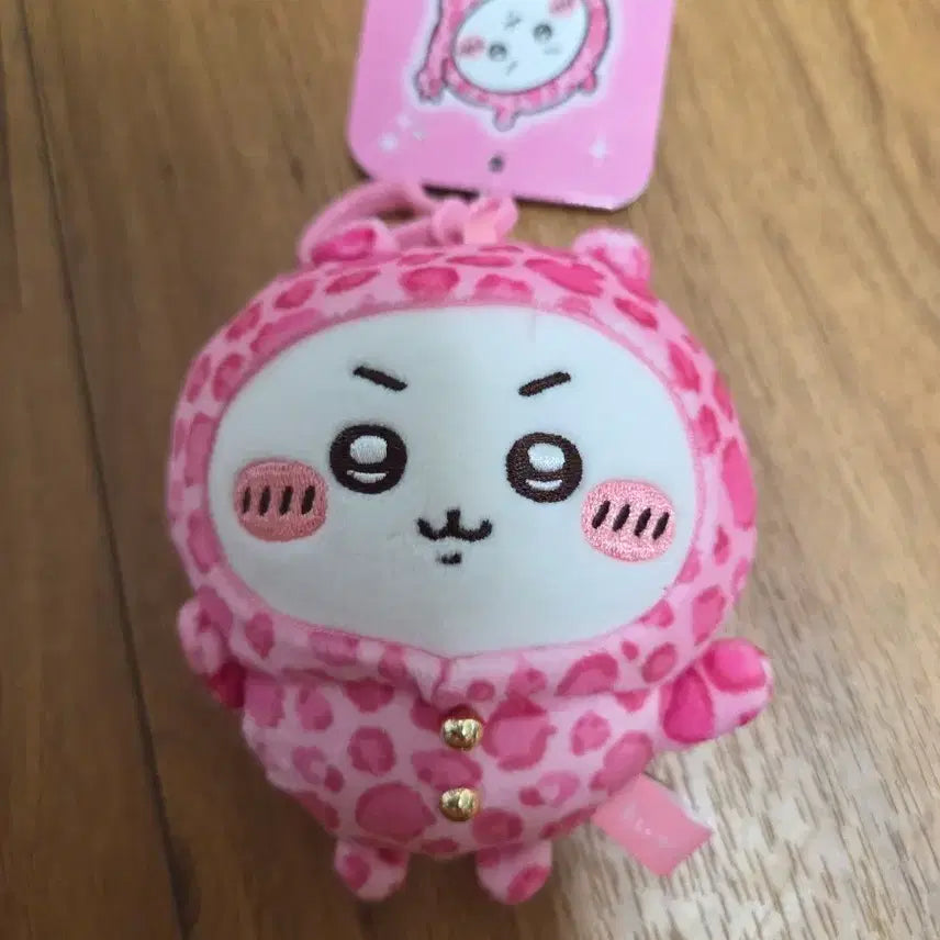 [BUNJANG] Chiikawa Leopard Mascot Keychain / 먼작귀 돈키호테 콜라보 호피마스코트 치이카와
