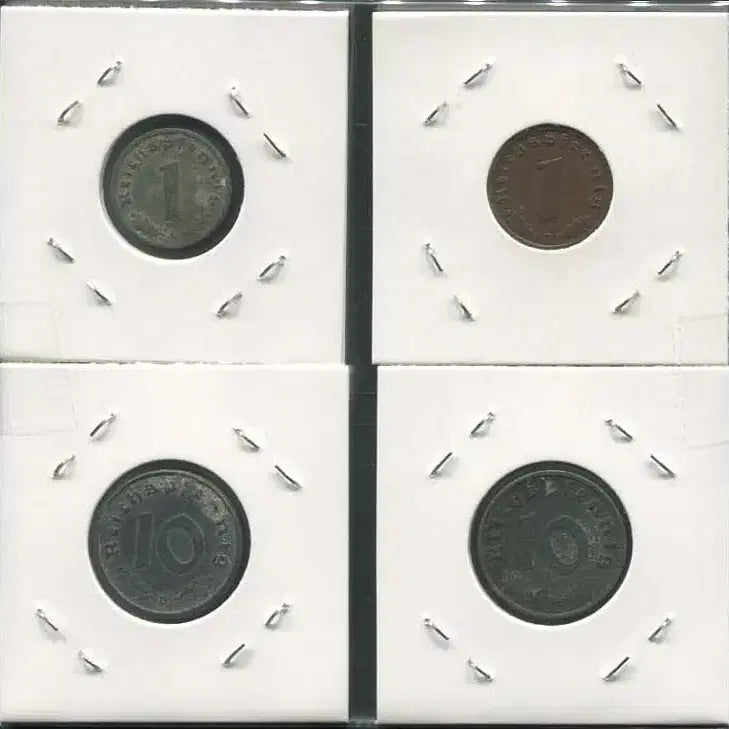 [BUNJANG] German Nazi Coin Collection (4 Types) / 독일 나치주화 독일코인 4종류(하켄크로이츠문장 주화)(아연화3종,청동화1종)_179