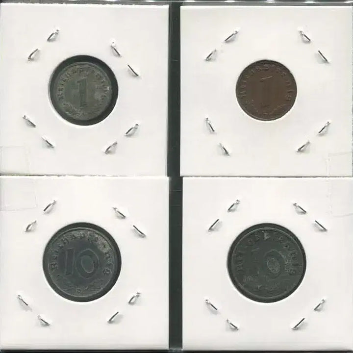 [BUNJANG] German Nazi Coin Collection (4 Types) / 독일 나치주화 독일코인 4종류(하켄크로이츠문장 주화)(아연화3종,청동화1종)_179