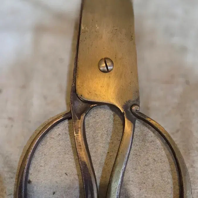 [BUNJANG] Antique Brass Yeot Scissors / 옛날 고급 동 엿가위
