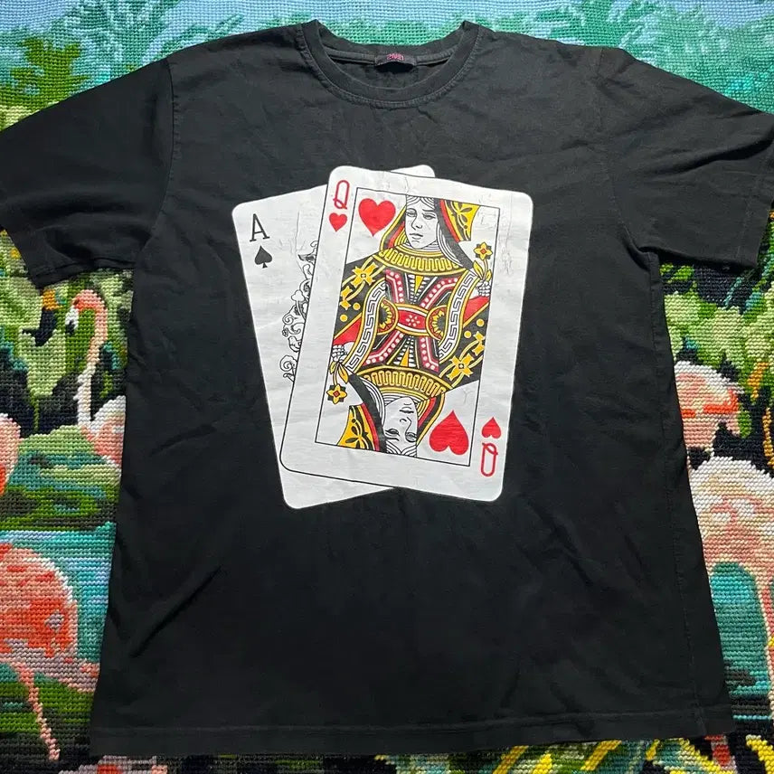 [BUNJANG] 2NE1 Black Jack T-Shirt / 2NE1 블랙 잭 티셔츠 굿즈
