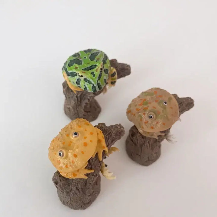 [BUNJANG] Bandai Finger Creature Collection Gacha Frogs 3 Types Bundle Set / [일괄] 반다이 생물대도감 손가락 위 컬렉션 가챠 개구리 3종