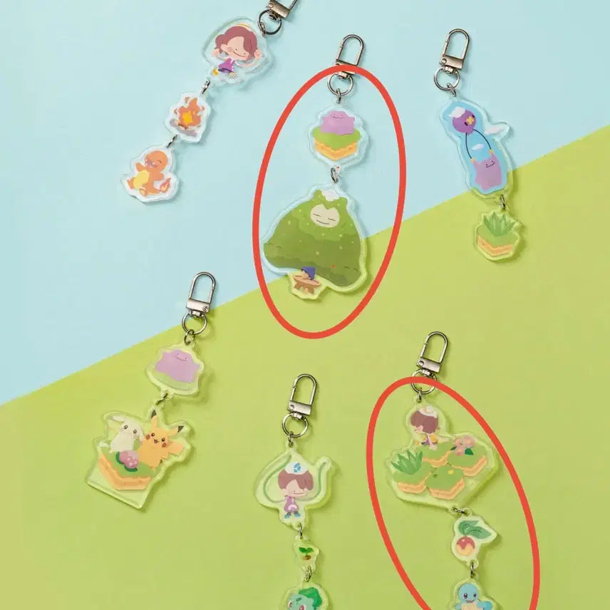 [BUNJANG] POCOPIA Pop-up Acrylic Keyring / 포코피아 팝업 아크릴 키링