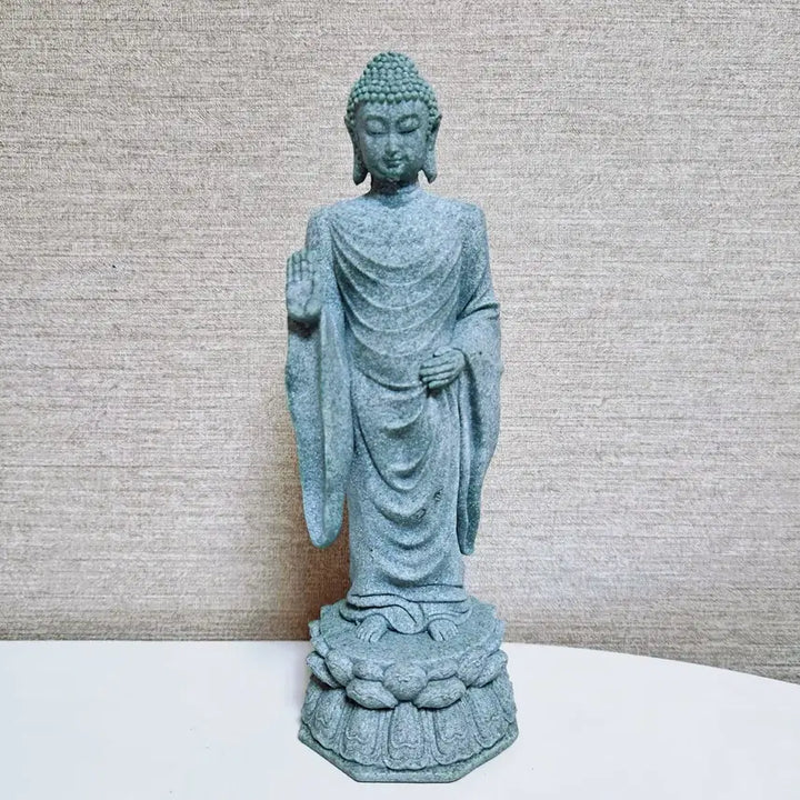 [BUNJANG] Natural Stone Buddhist Statue Interior Decor / 불교 천연 원석 돌 불상 인테리어 장식 현관 침대 벽걸이 선반