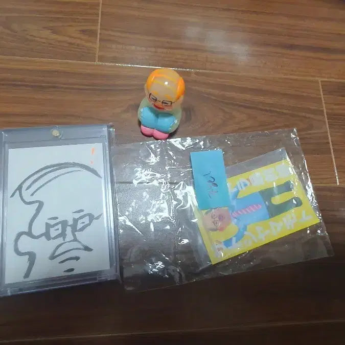 [BUNJANG] Dehara Yukinori Satoshi Sofubi Art Toy with Signed Artwork Card / 아트토이 소프비 데하라 유키노리 사토시, 카드