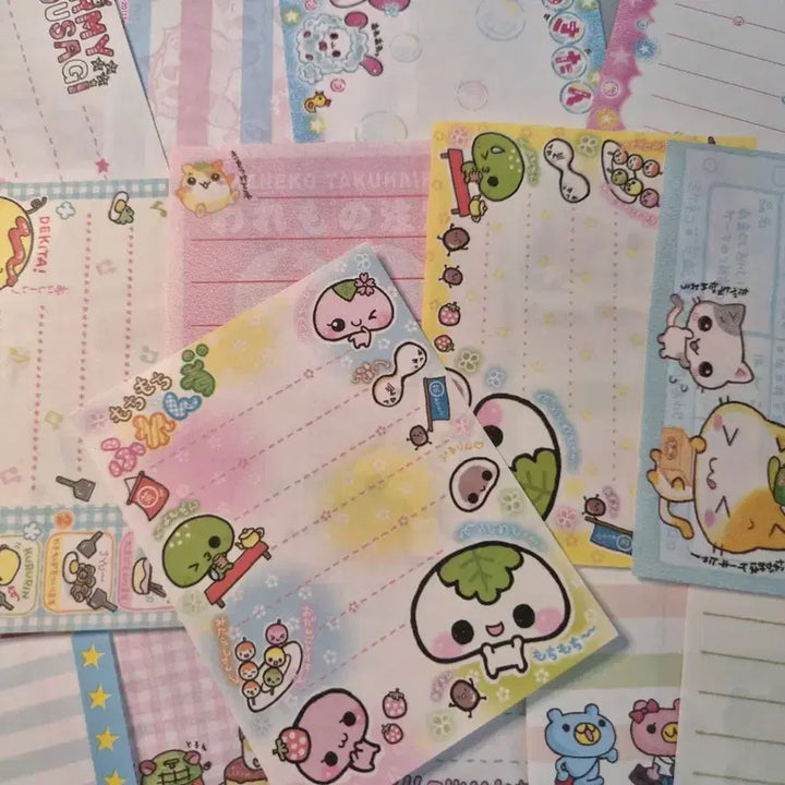 [BUNJANG] Heisei Era Classic Paper Memo Sheets (21 pcs) / 고전 헤이세이 지류 소분 메모 고전지류 산엑스 (21장)