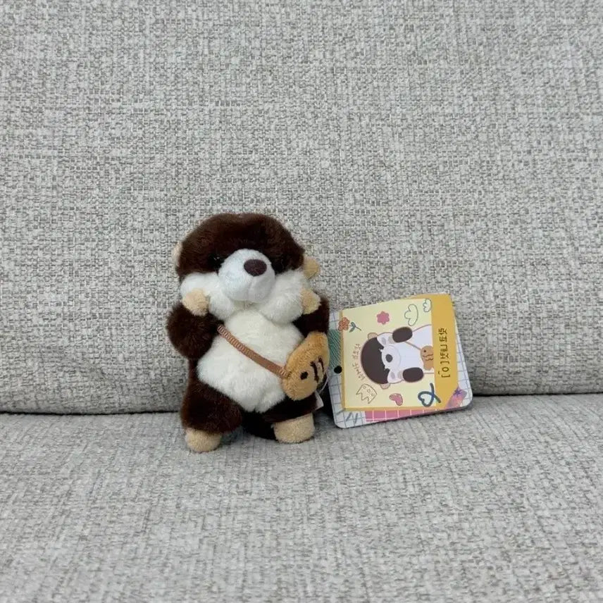 [BUNJANG] Racco Cutie Otter Keyring Doll 8cm / 정품 랏코는 귀여워 수달 키링 인형 8cm 가방고리 가방걸이 열쇠고리