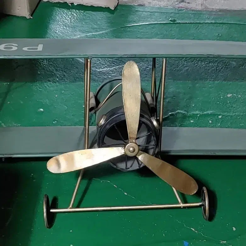 [BUNJANG] Large WWII Wrought Iron Biplane Wall Decor / 대형 2차대전 철재 비행기 ㅡ착불