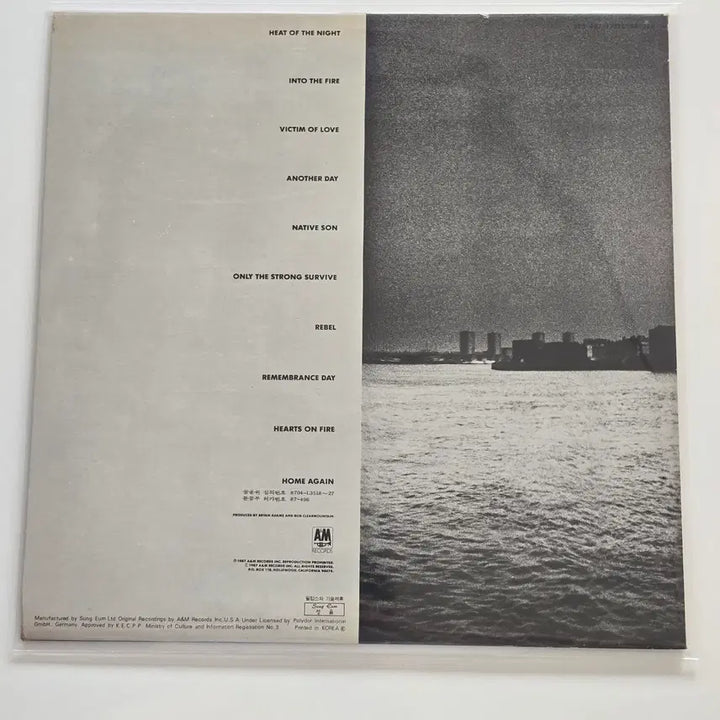 [BUNJANG] Bryan Adams Into the Fire LP / Bryan Adams 브라이언 아담스 LP / Into the Fire/EX+연한오염 소리영향,필요시 사진요청/가사지