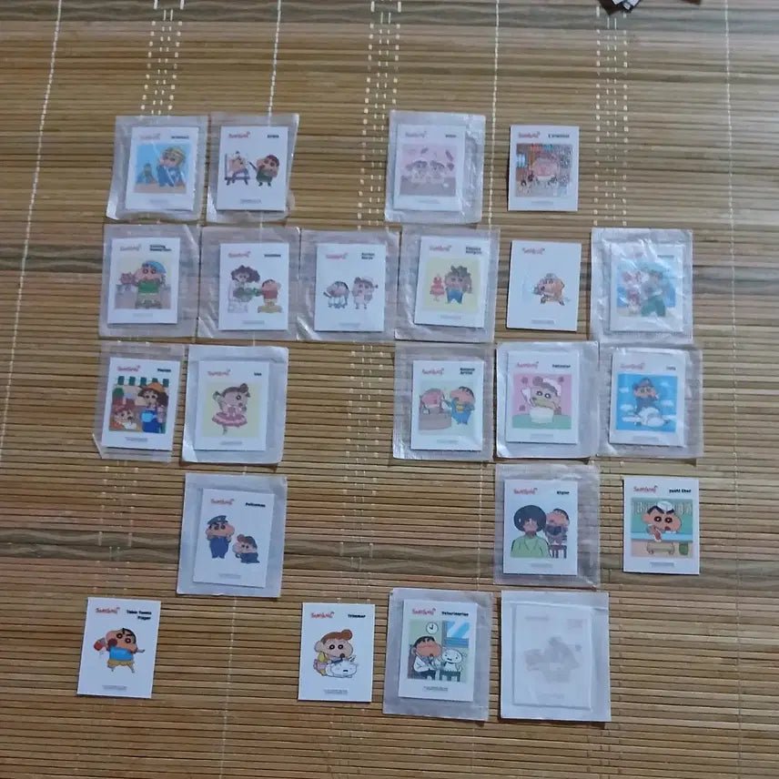 [BUNJANG] Crayon Shin-chan Dti-ppusil Sticker Set (Series 2, 22 Types) / 짱구띠부씰 짱구2탄 22종 짱구2탄띠부씰