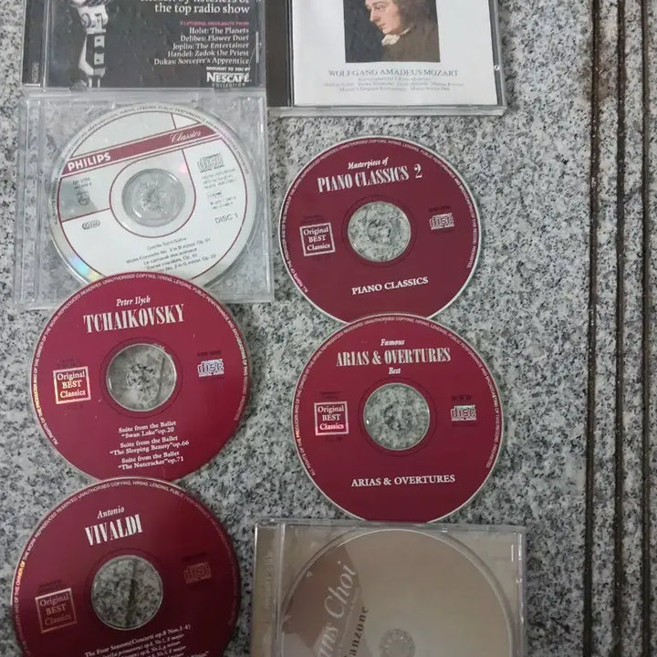 [BUNJANG] Various Composers Classical Music CD Collection - Mozart, Tchaikovsky, Vivaldi / 클래식 CD 모음 - 모차르트, 차이코프스키, 비발디, 피아노 클래식, 아리아 &amp; 서곡, Hans