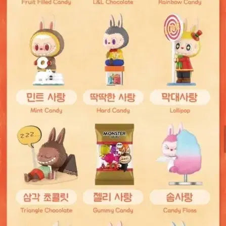 [BUNJANG] Pop Mart Labubu Candy Series - Marshmallow, Hard Candy / 팝마트 라부부 캔디 시리즈 - 마시멜로우, 딱딱한 사탕